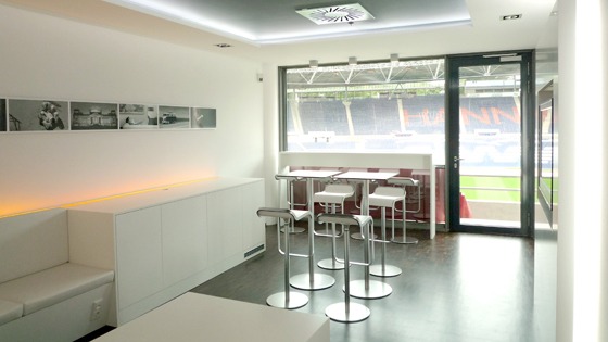 Ausbau einer VIP-Loge im Stadion