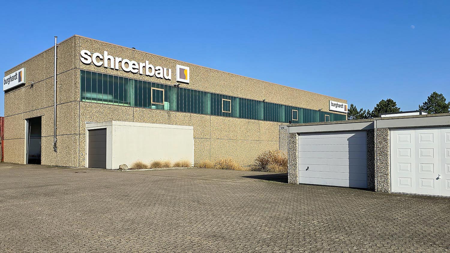 Firmengelände der Schroerbau Garagen
